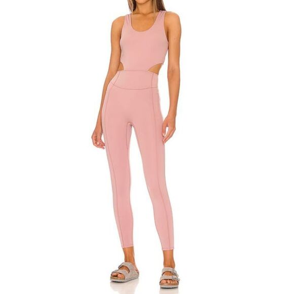 FP Movement OB1449134 Women Sz XS Mauve Swoon Back It Up One Piece Jumpsuit - Picture 12 of 13